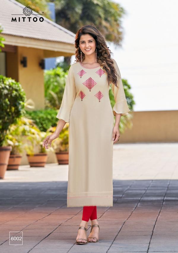 Mittoo Rihana Fancy Rayon Designer Kurti Collection